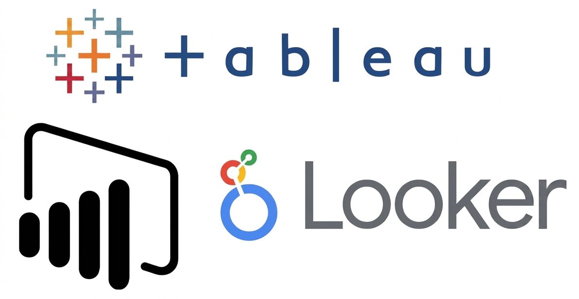 logos for tableau powerbi and big query