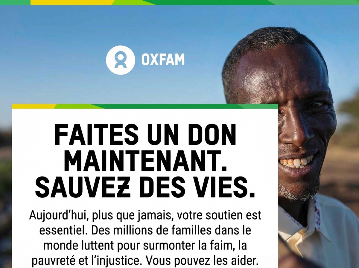 Publicité pour Oxfam