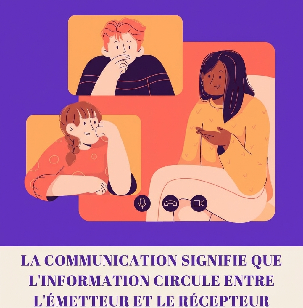 L'image représente une personne communiquant avec son public par vidéoconférence
