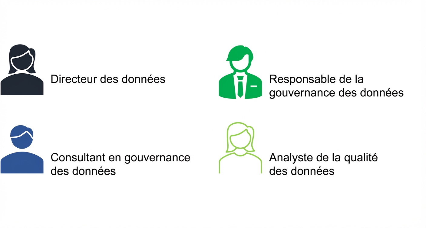 Liste des rôles au sein du bureau de gouvernance des données