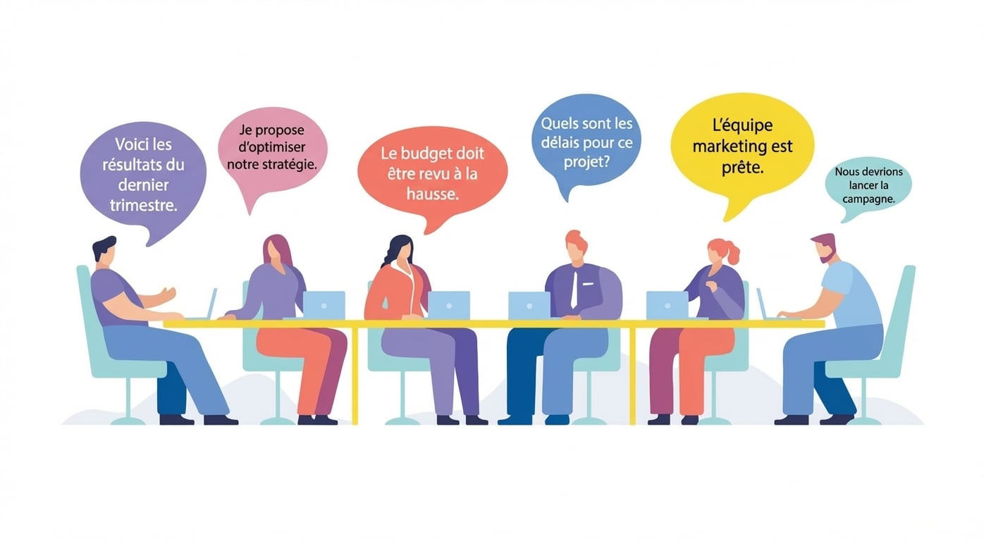 Personnes en réunion d’affaires