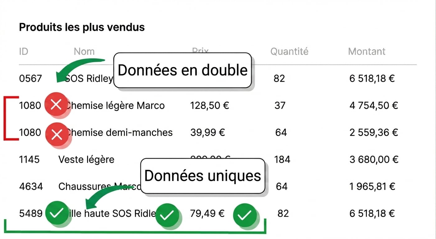 données uniques