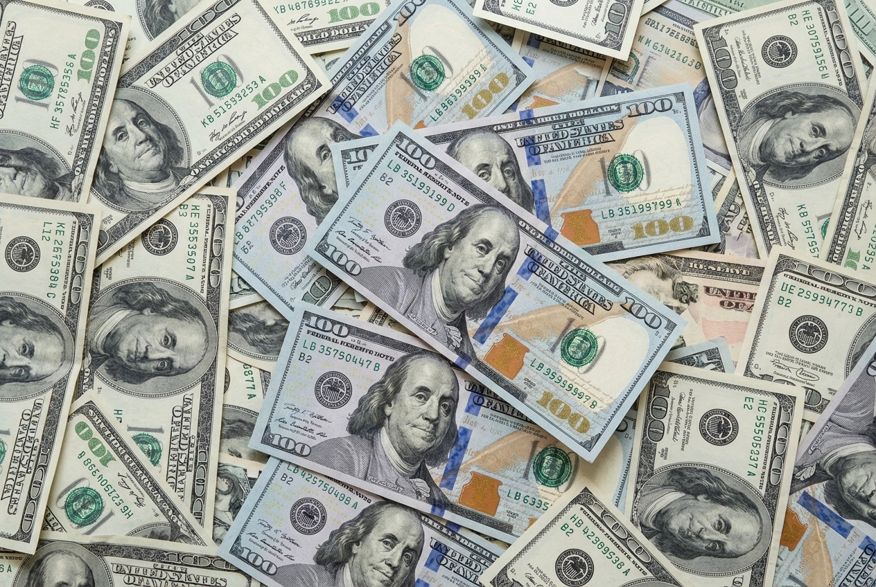 Une pile d’argent liquide