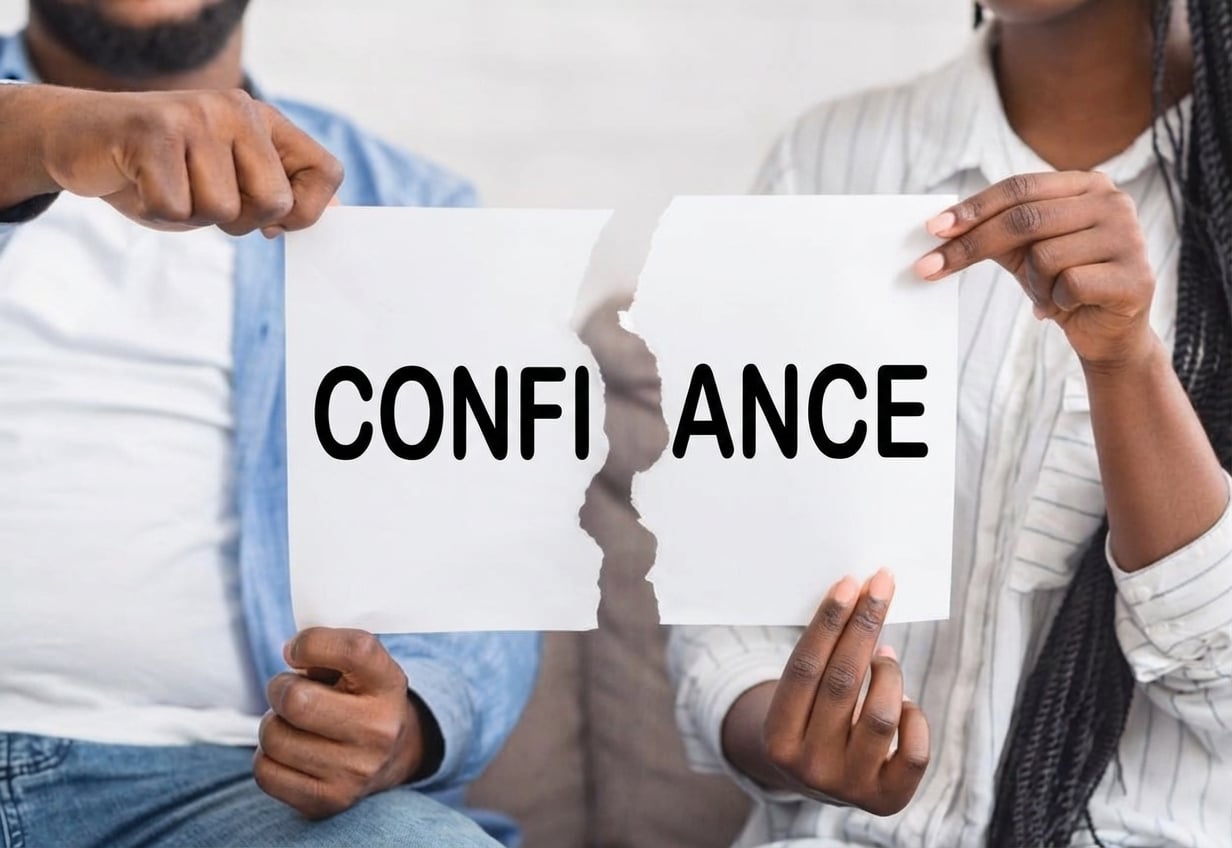Déchirer un papier « trust »
