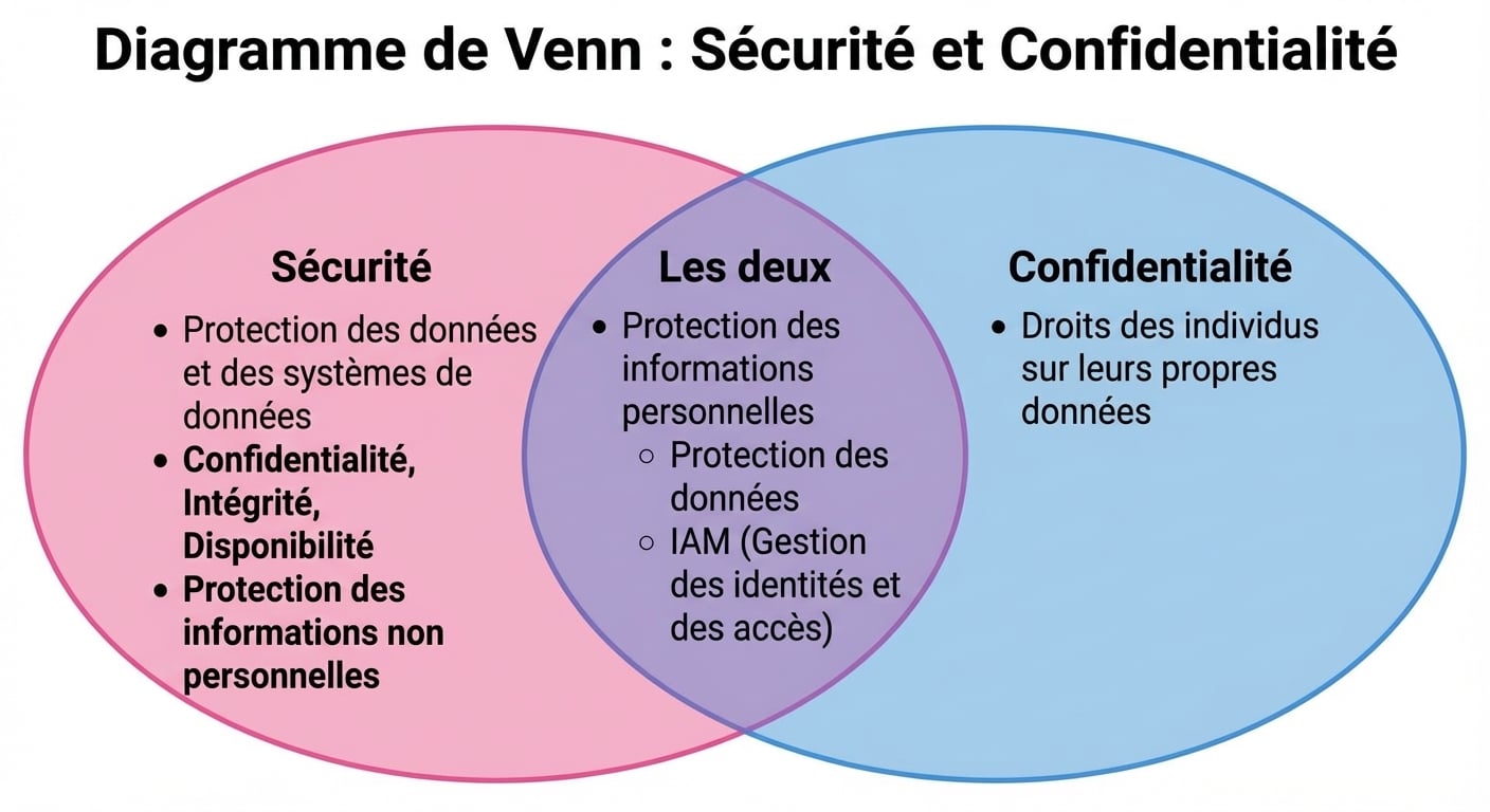 Schéma de Venn du scénario du sac à dos