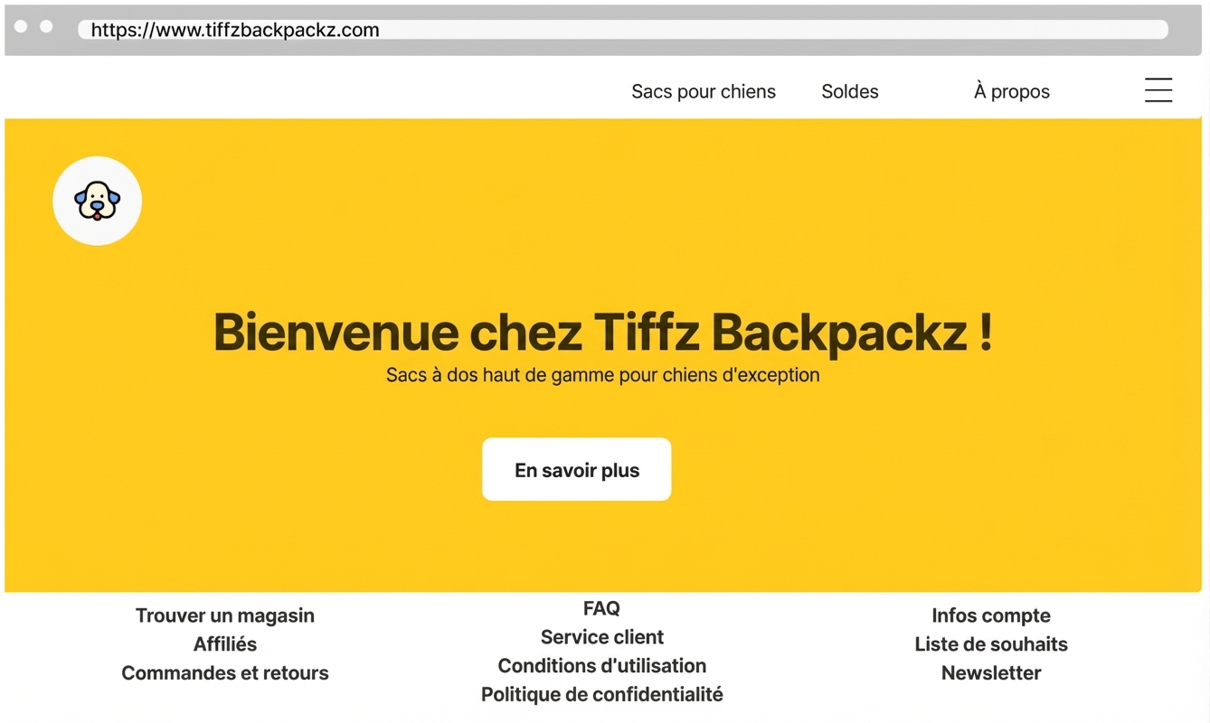 Page d’accueil Tiffz Backpackz