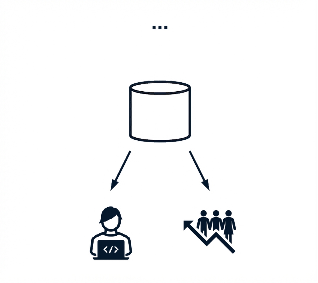 Consommateurs de données accédant à une base SQL.