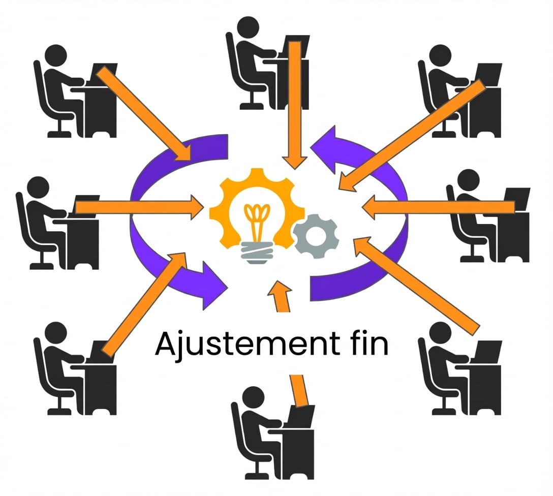 Les données d'utilisation sont utilisées pour affiner le modèle.