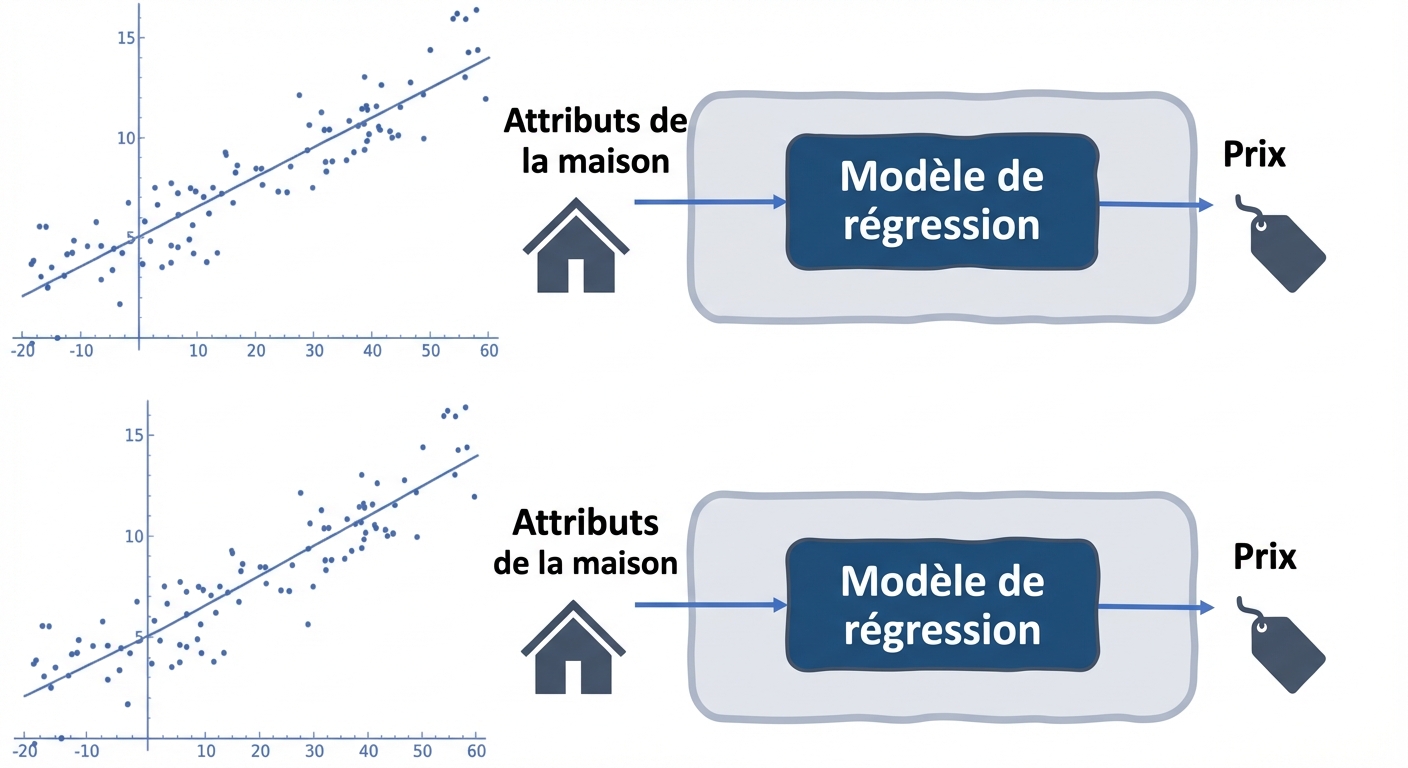 Régression pour estimer le prix d'un logement