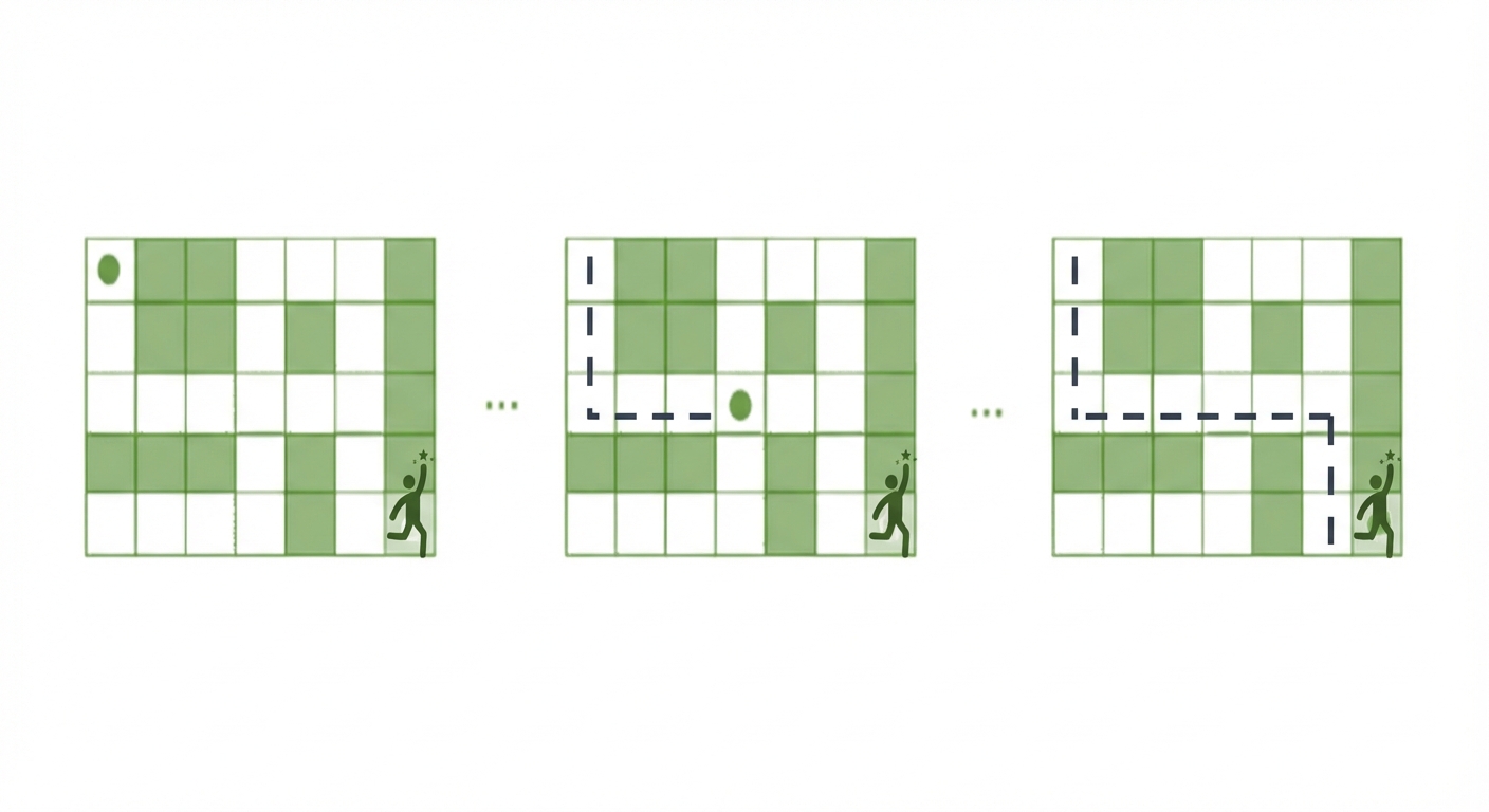 Apprentissage par renforcement pour naviguer dans un labyrinthe