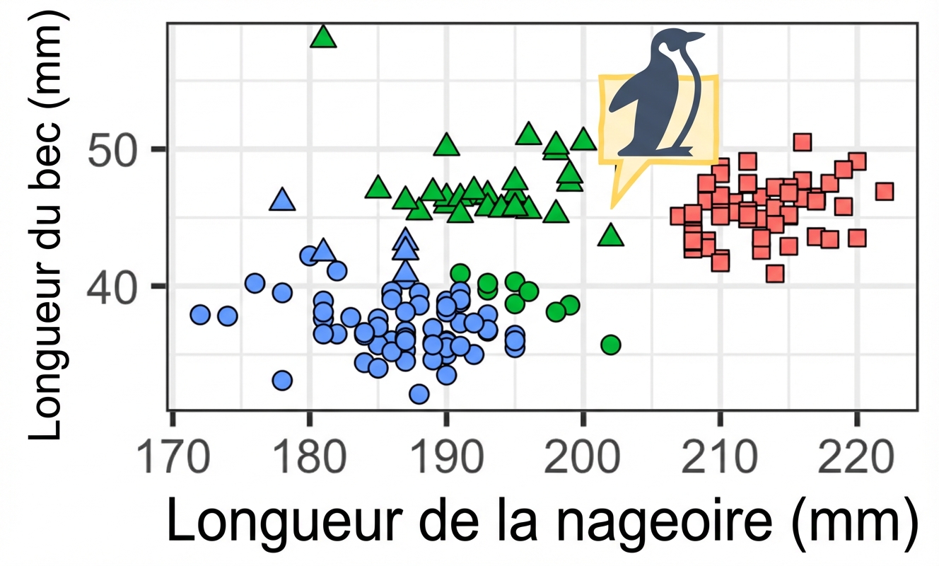 Clustering de données sur les manchots