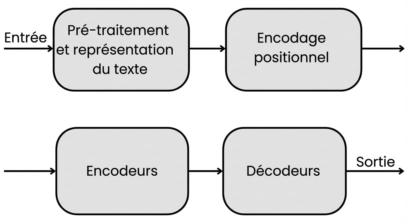 Composants internes et flux de données à l'intérieur d'un Transformer