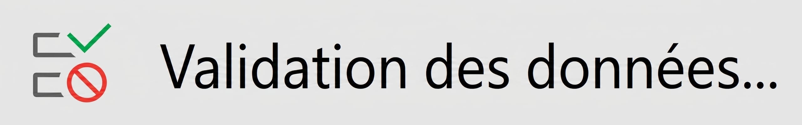 Capture d'écran du bouton Validation des données dans Excel