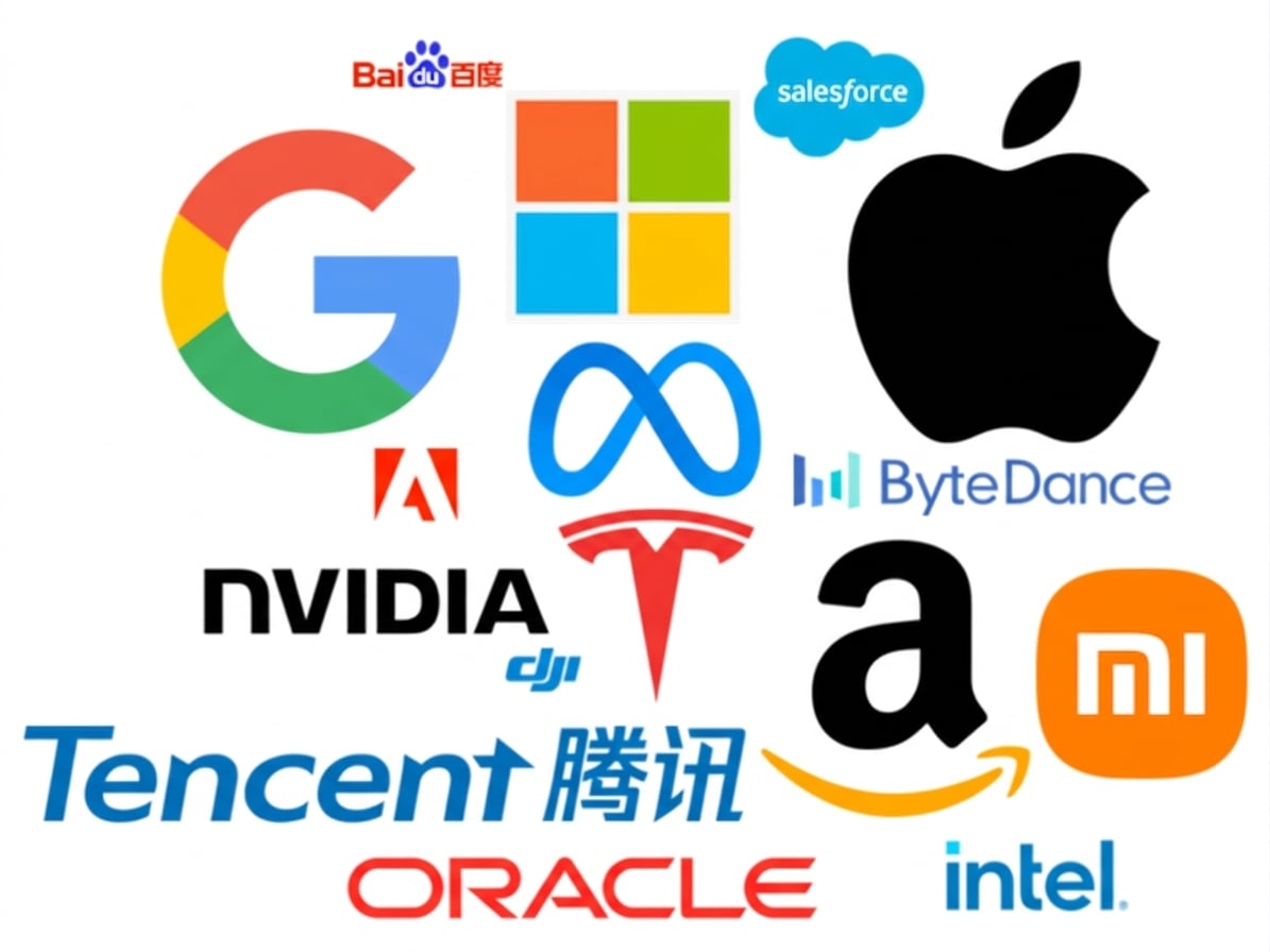Logos des grandes entreprises technologiques