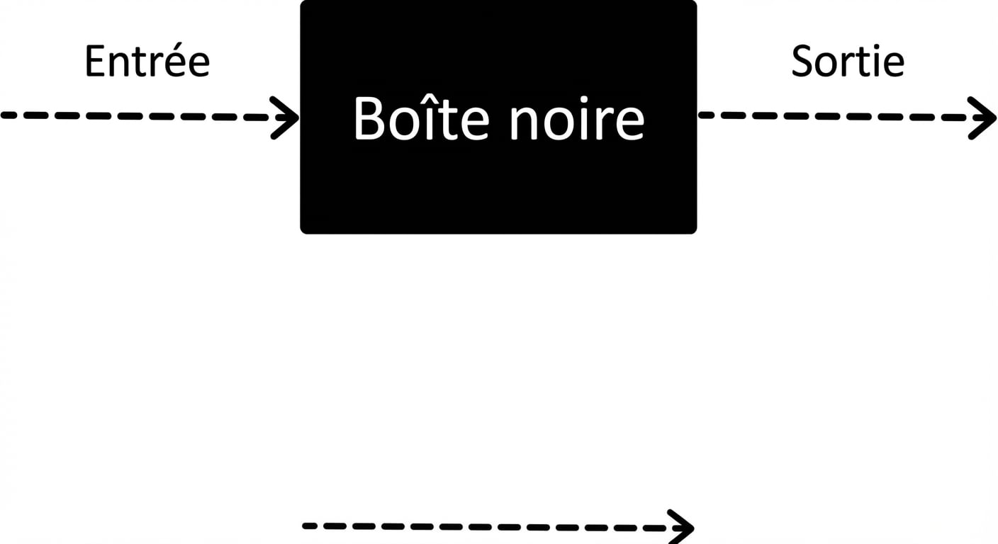 A flowchart illustrating the black-box nature.