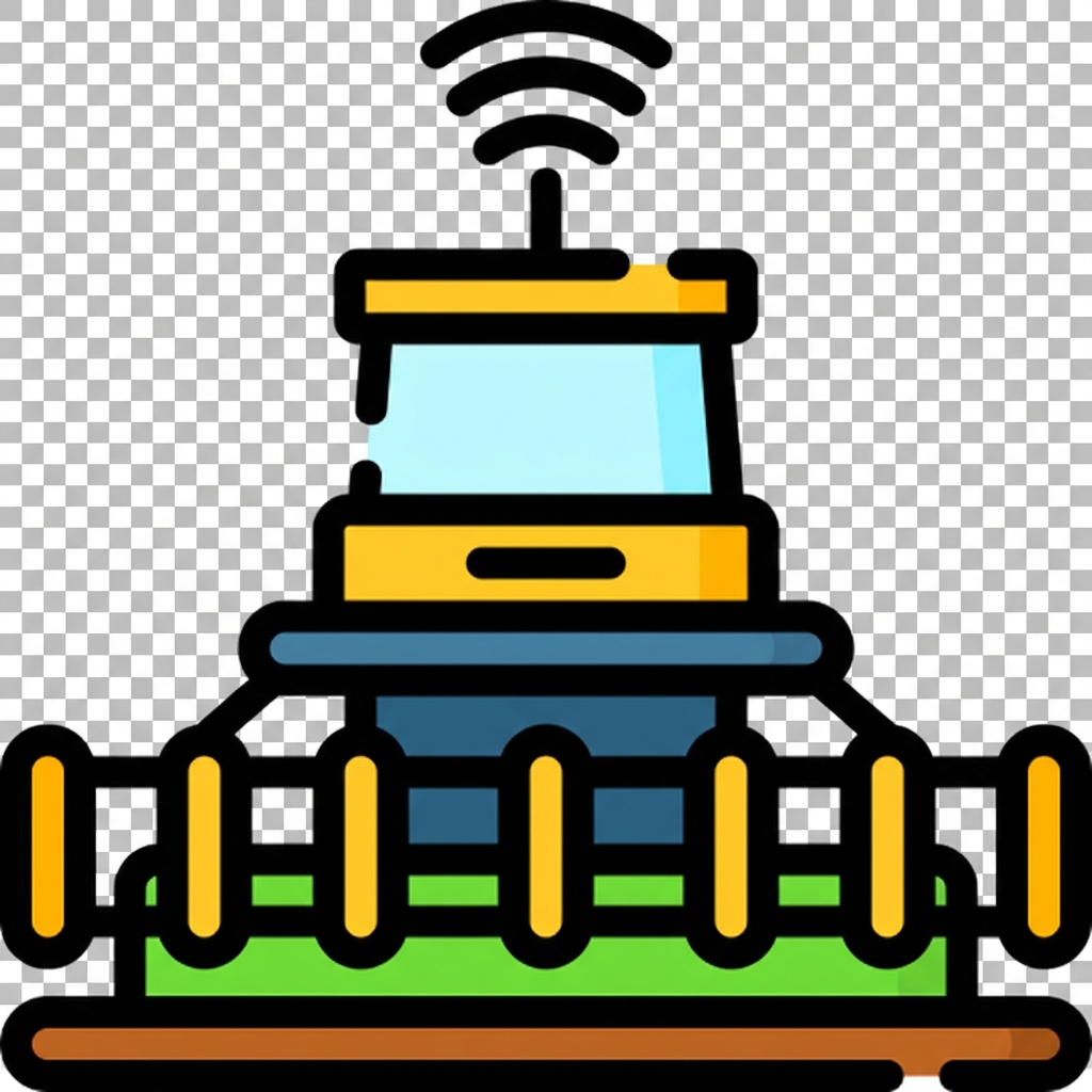 The icon of a smart harvester.