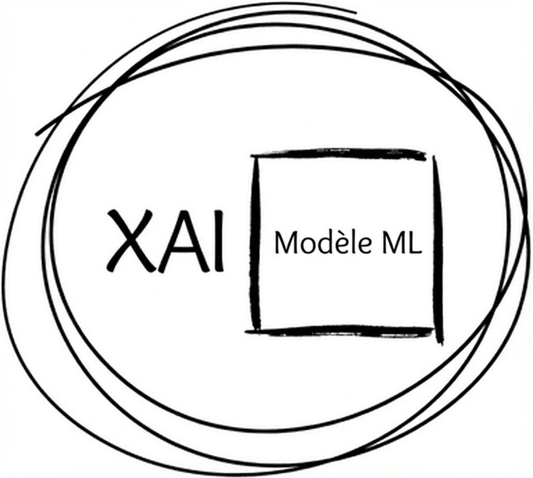 An illustration of how XAI works.