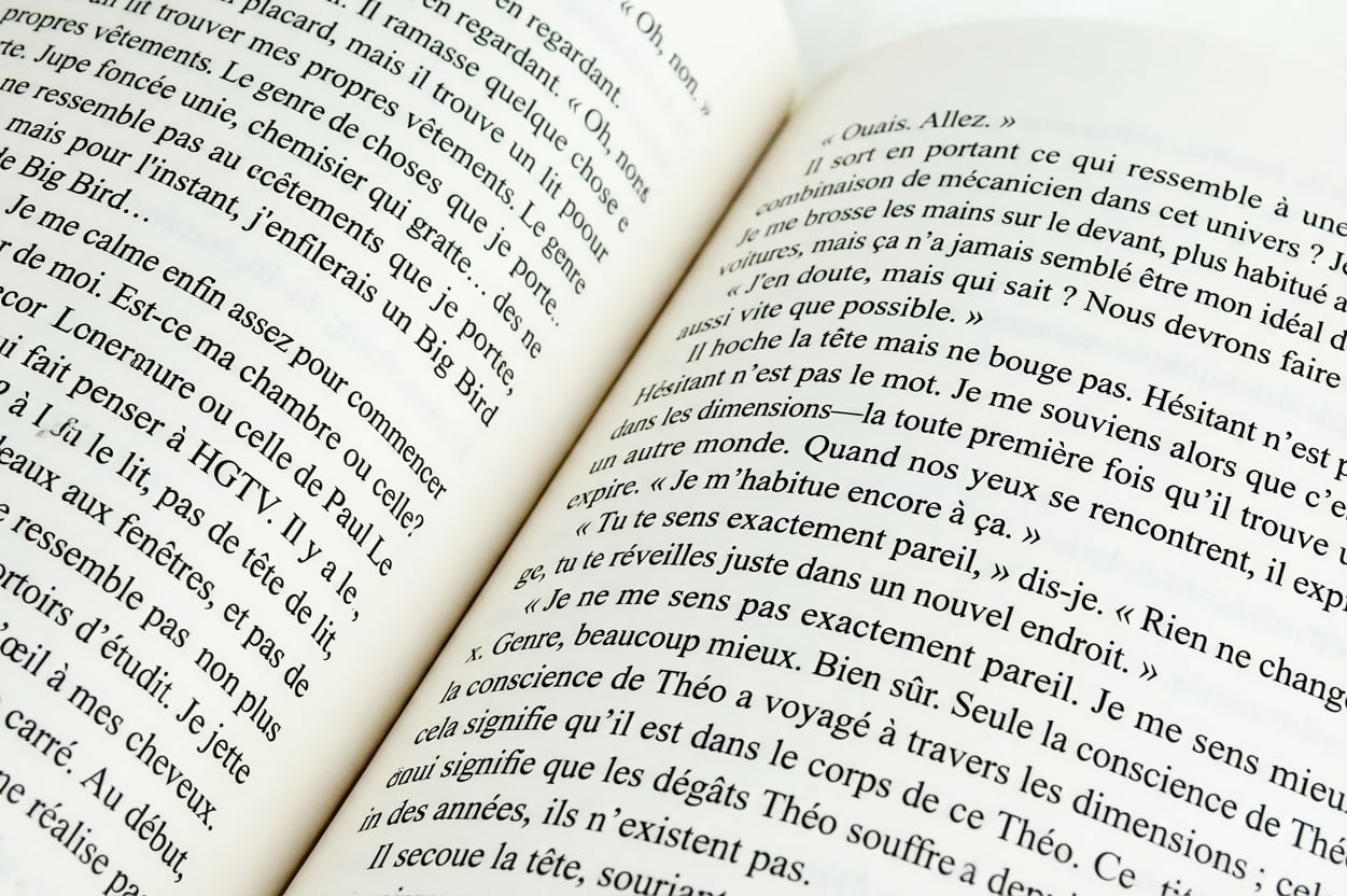 Un livre ouvert.