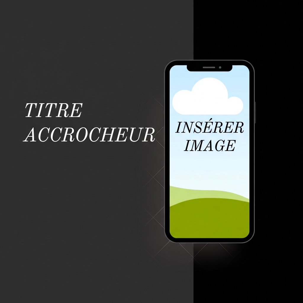 Maquette pour une publicité sur les médias sociaux