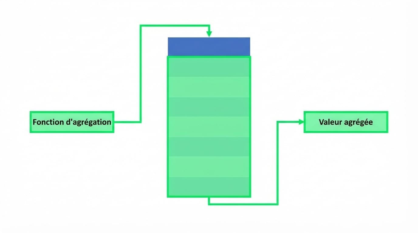 Un diagramme d'évaluation au niveau des colonnes