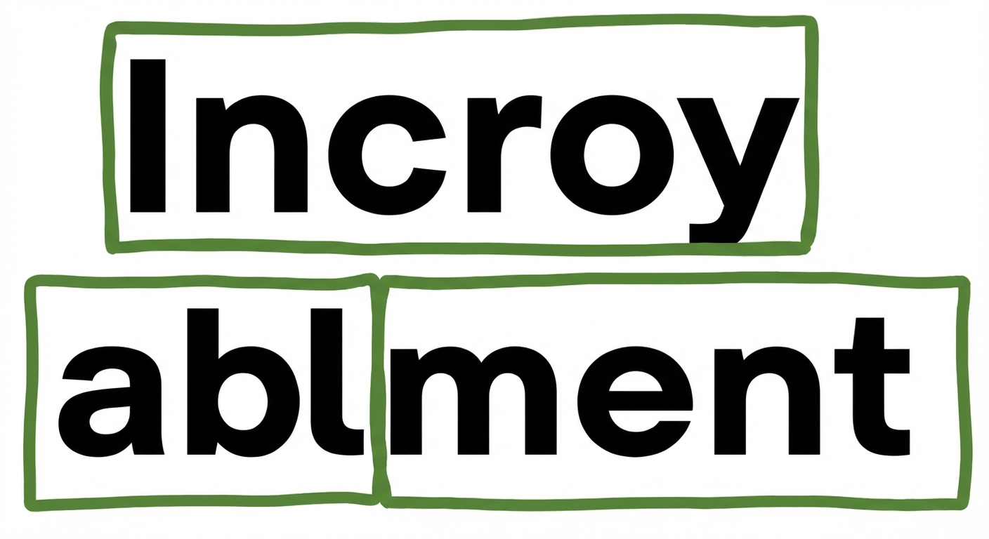 Unbelievably tokenized as un, believ, ably.