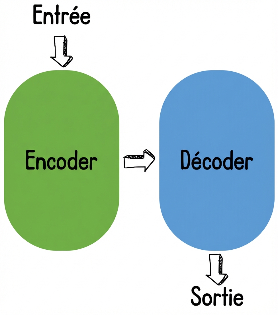 Encoder-decoder illustration