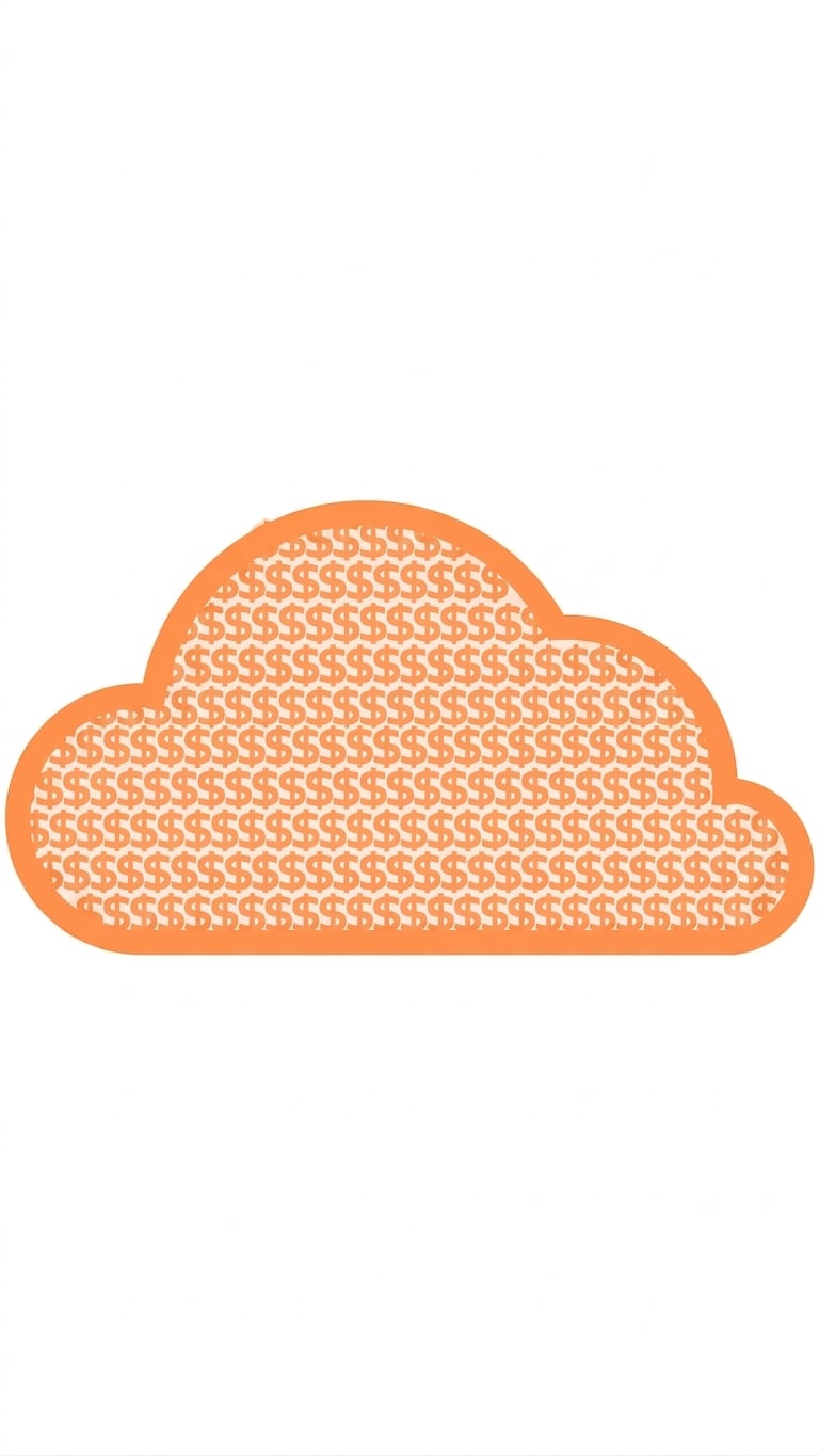 Image d'une icône représentant un cloud contenant des signes dollar
