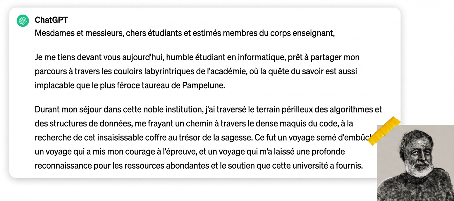 Photographie d'Ernest Hemningway