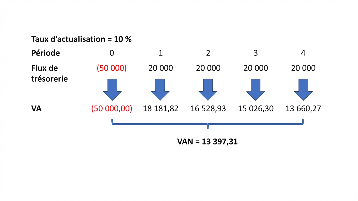 exemple de formule de VAN