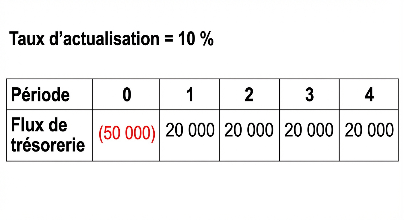 exemple de formule de VAN