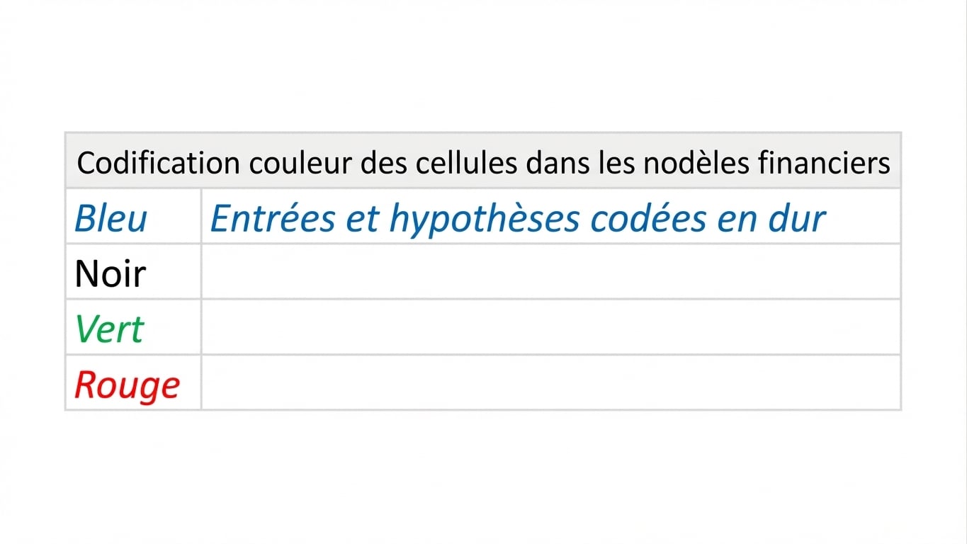 schéma de codage couleur avec bleu