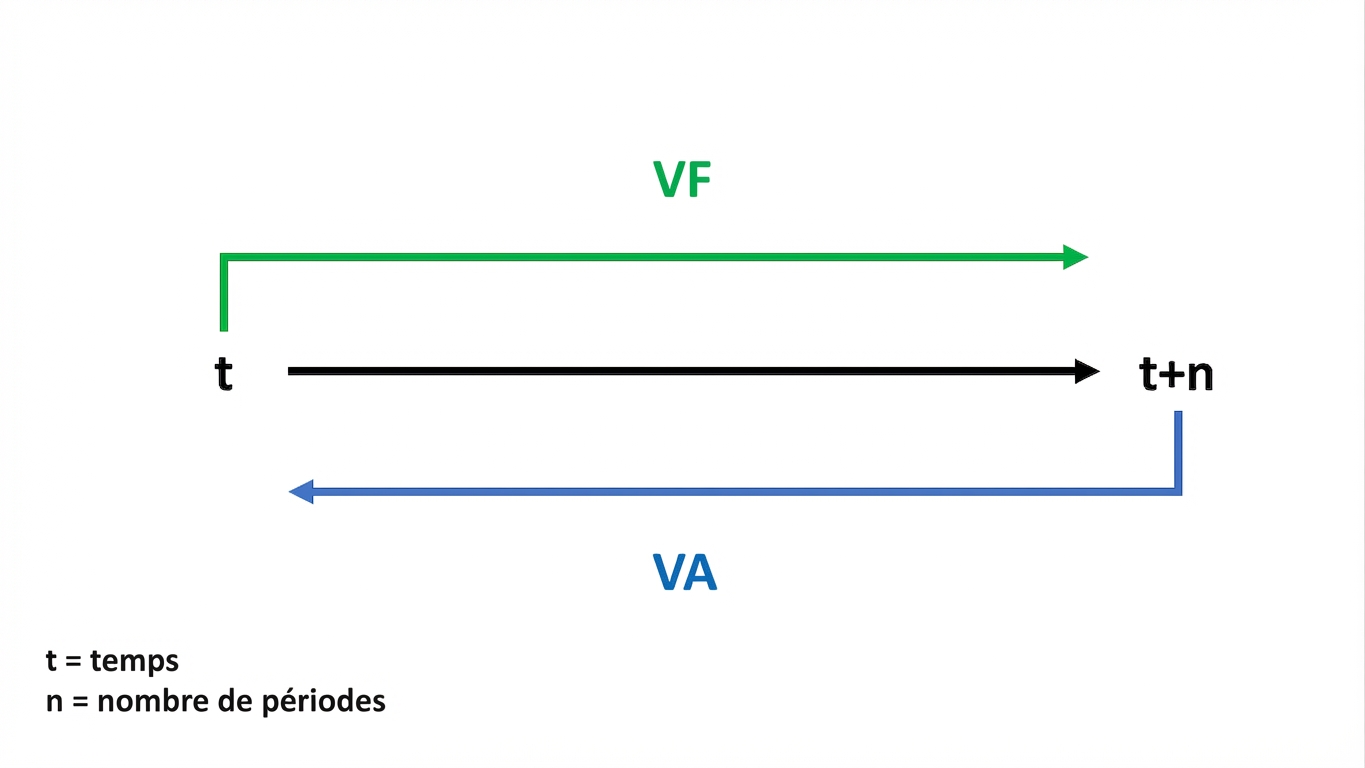 chronologie avec fv en haut et pv en bas