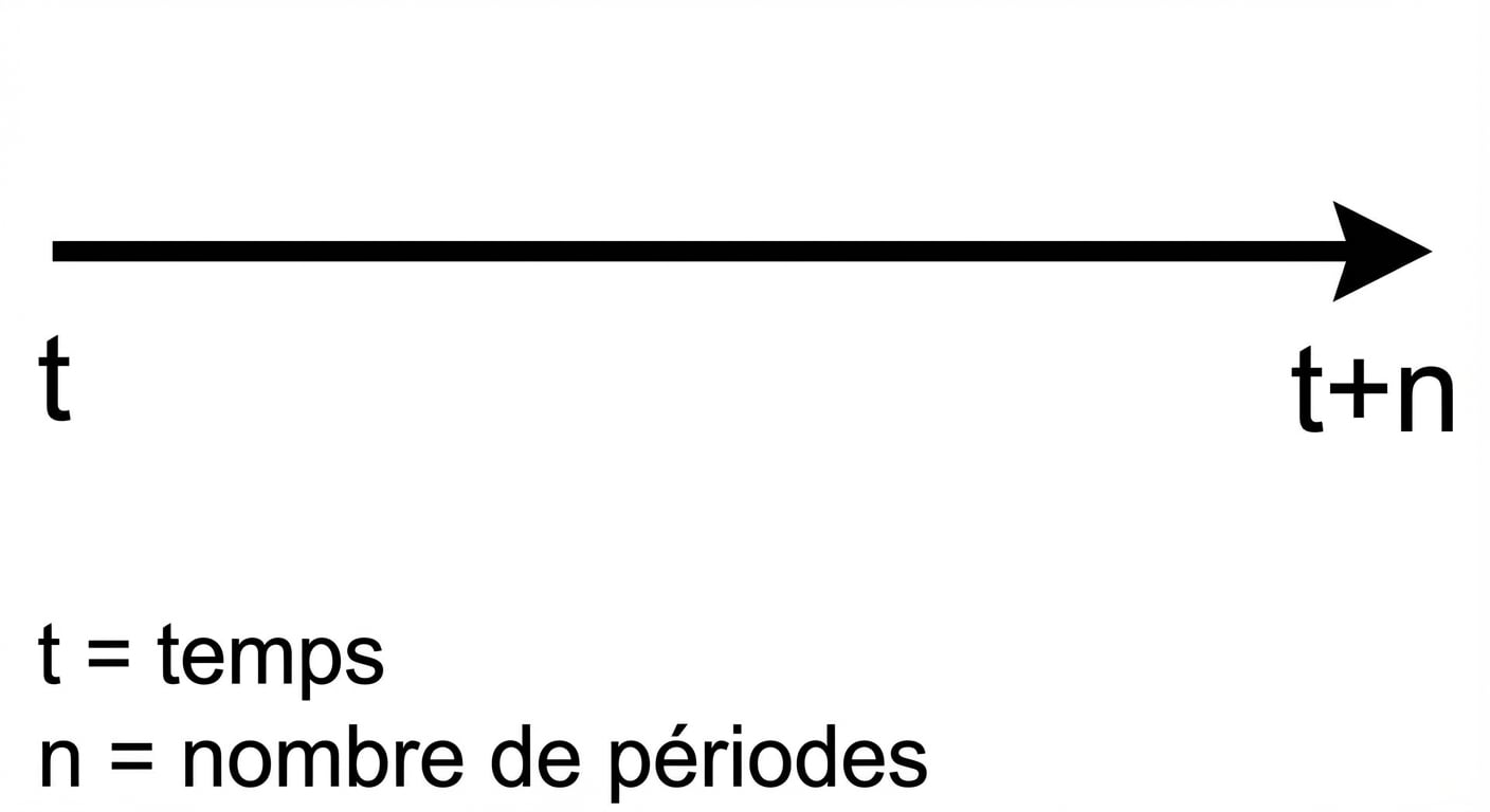 chronologie avec t et t+n