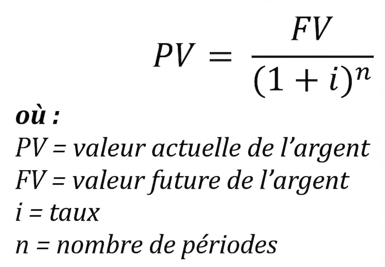 formule de valeur actuelle
