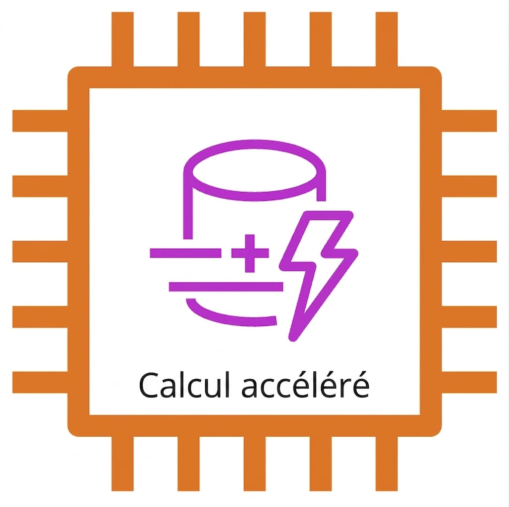 Icône d’instance EC2 montrant une instance de calcul accéléré.