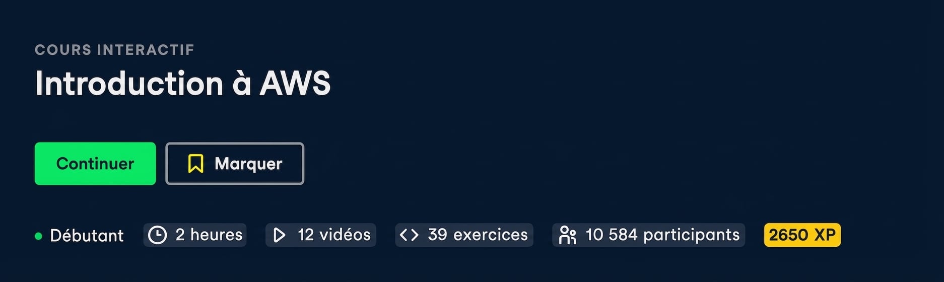 Cours d’introduction à AWS