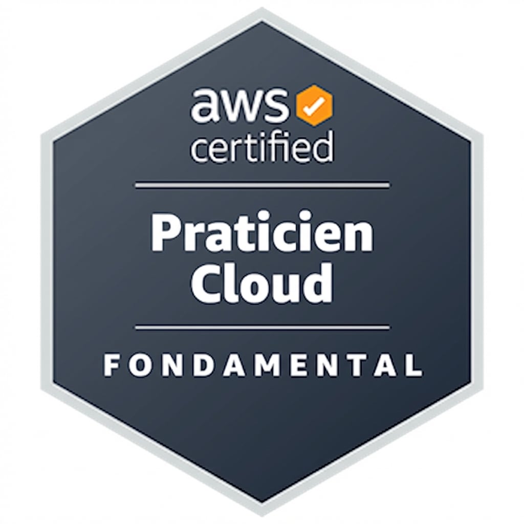 Badge de certification AWS Cloud Practitioner