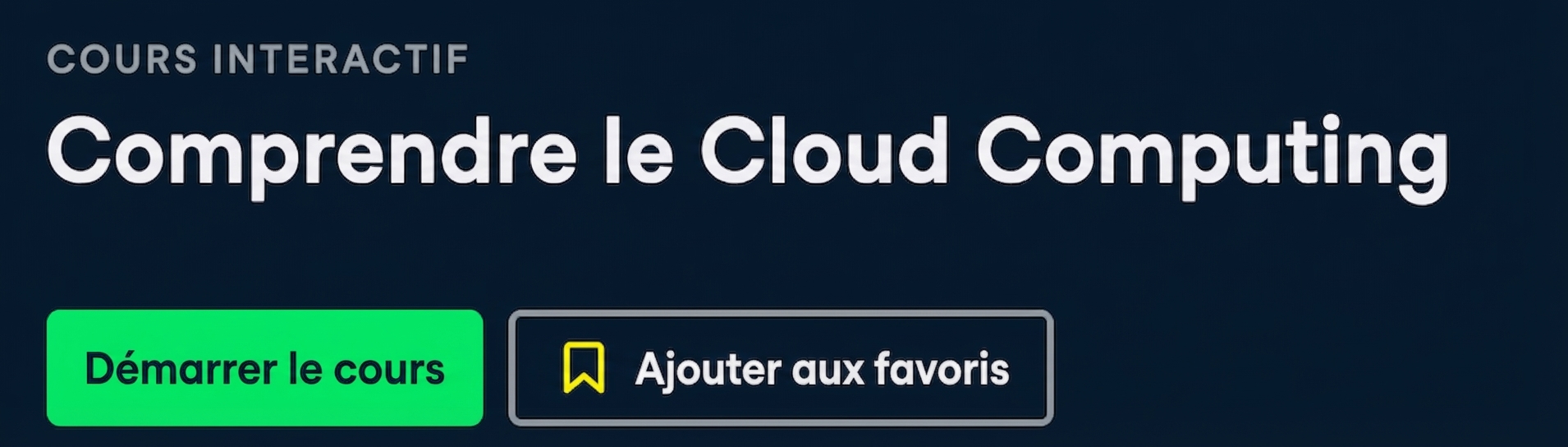 Cours DataCamp : Comprendre le cloud computing