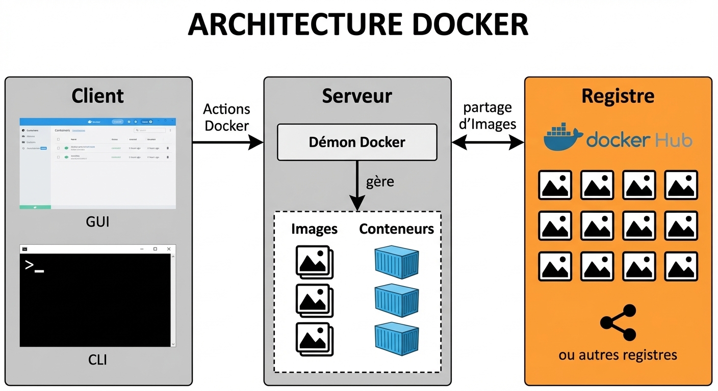 Architecture Docker - Registre Docker