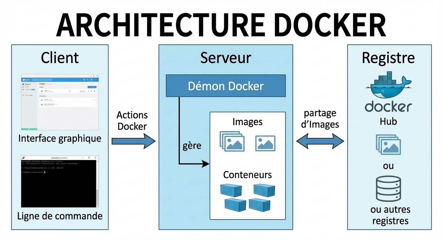 Vue d’ensemble de l’architecture Docker