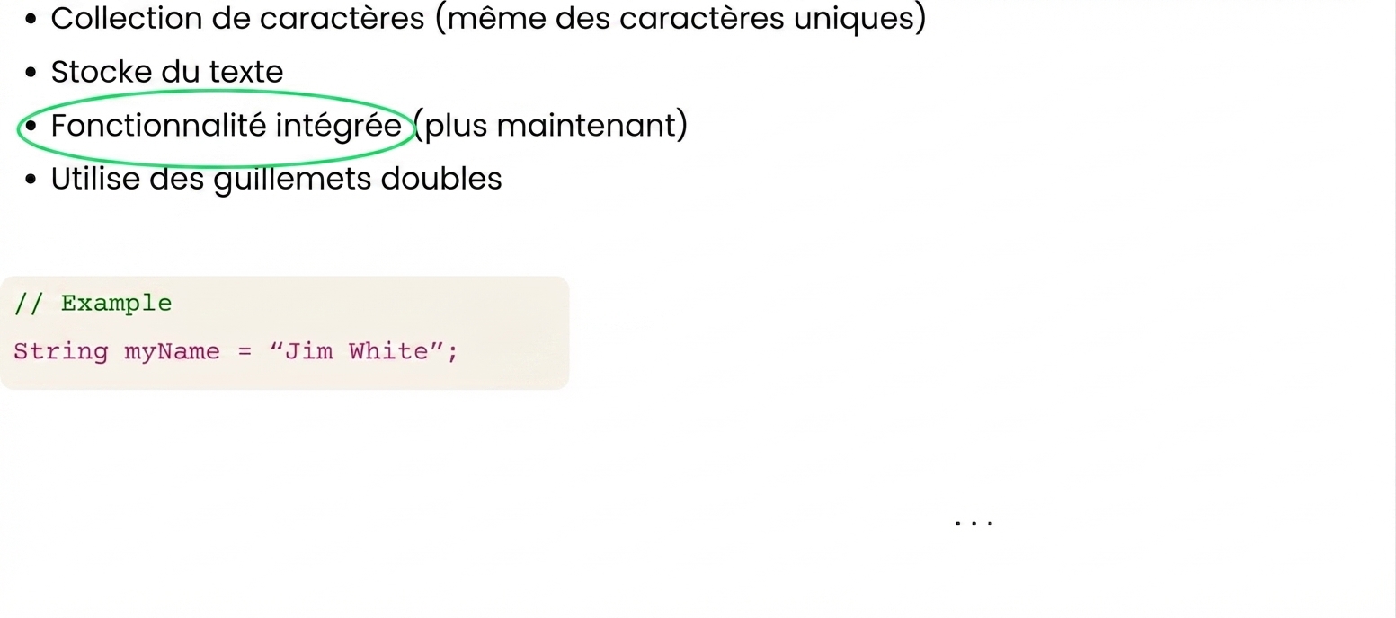 Les chaînes disposent de fonctionnalités intégrées qui nous permettent de les manipuler.