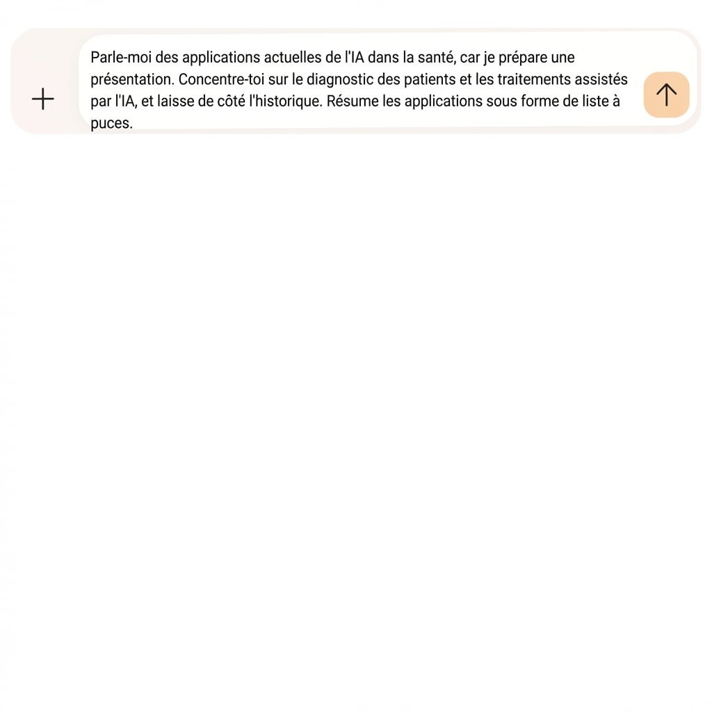 Le texte demande de résumer les applications sous forme de liste à puces.