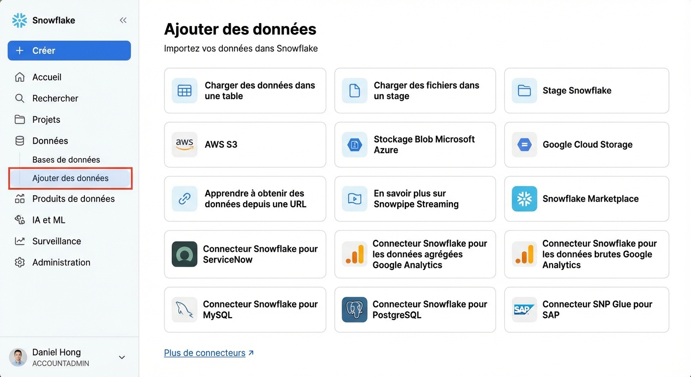 GIF of how to create a table from a stage