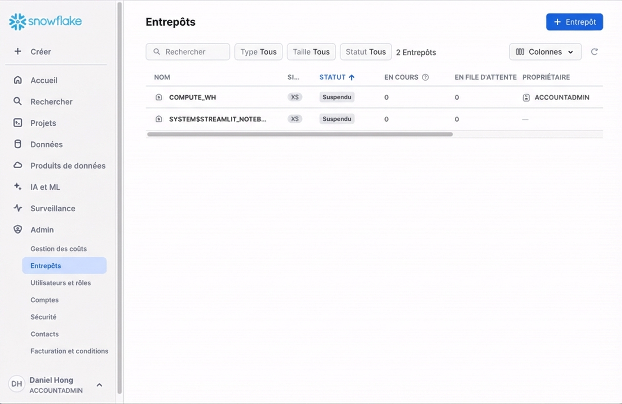 GIF on creating a new warehouse