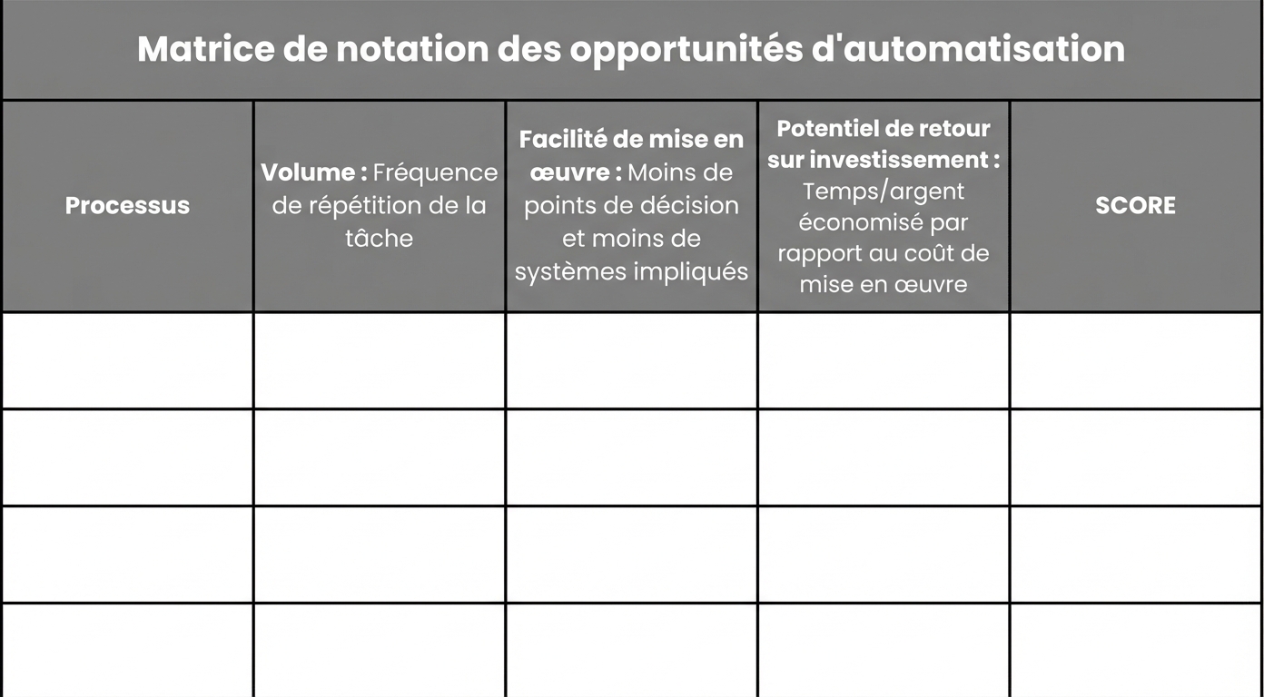 Matrice de scoring vide