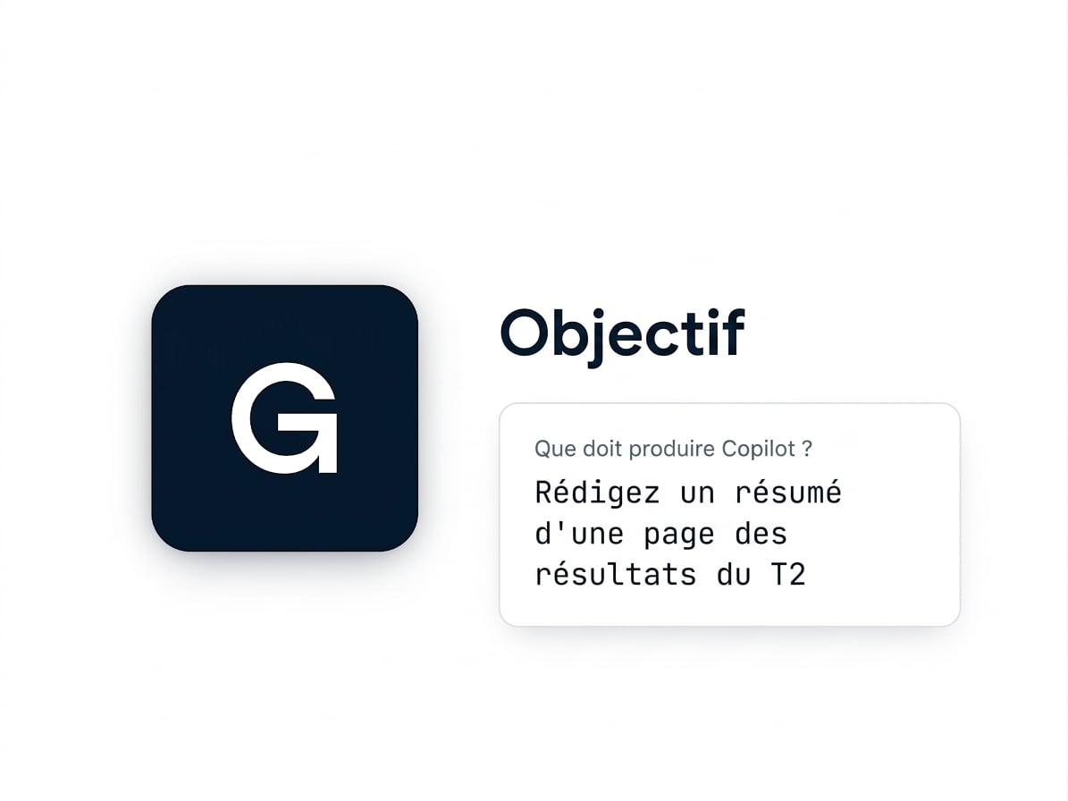 La tuile Goal du cadre GCSE avec un court exemple de prompt