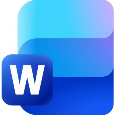 Icône actuelle de l'application Microsoft Word