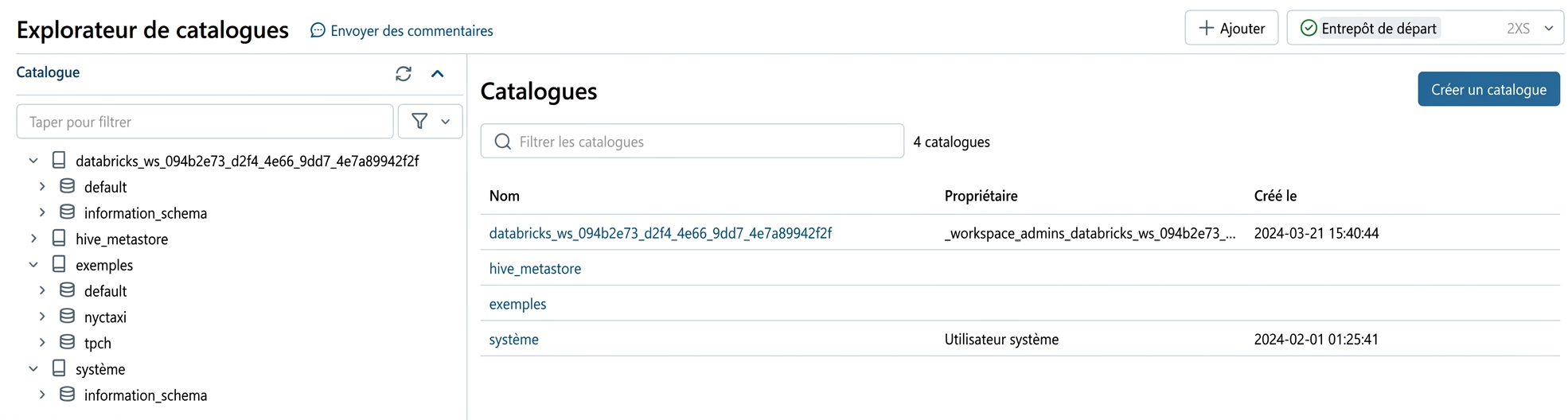 Catalog Explorer Screenshot