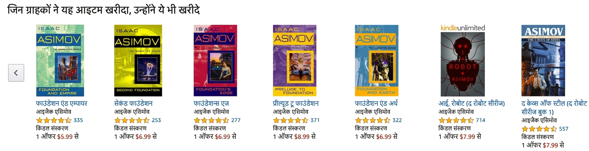 amazon recommendation