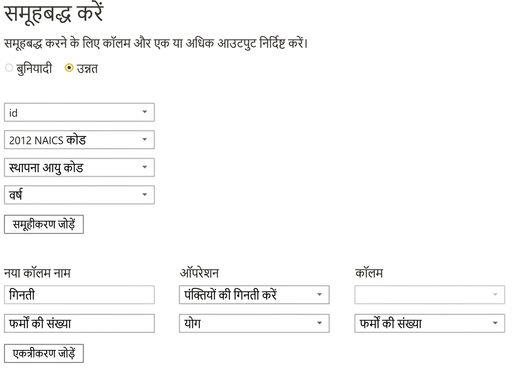 PBI में grouping by